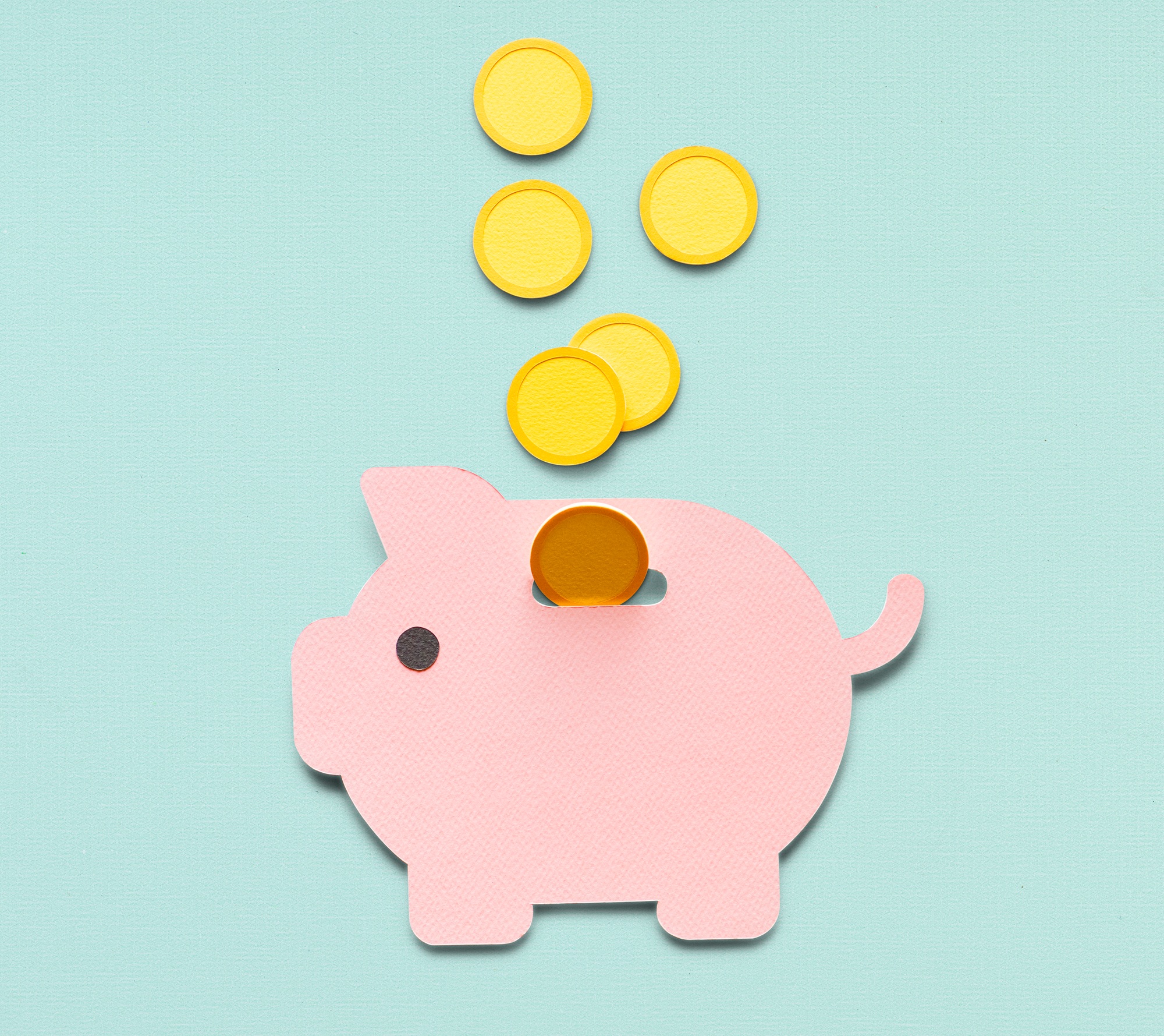 Piggy bank future money savings investment